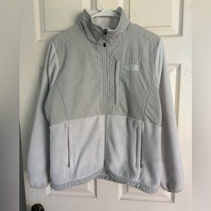 The North Face Light Gray/White Fleece Jacket